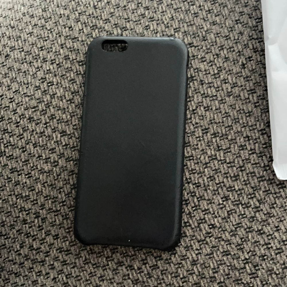 black apple leather iphone 6s phone case